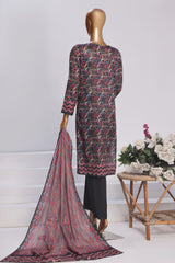 HZ Platinum Unstitched 3 Piece Printed Lawn Collection-PPC-170