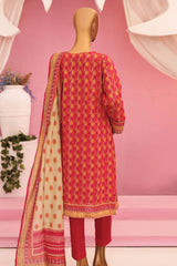 HZ Platinum Unstitched 3 Piece Digital Printed Lawn Collection'2024-PPC-75