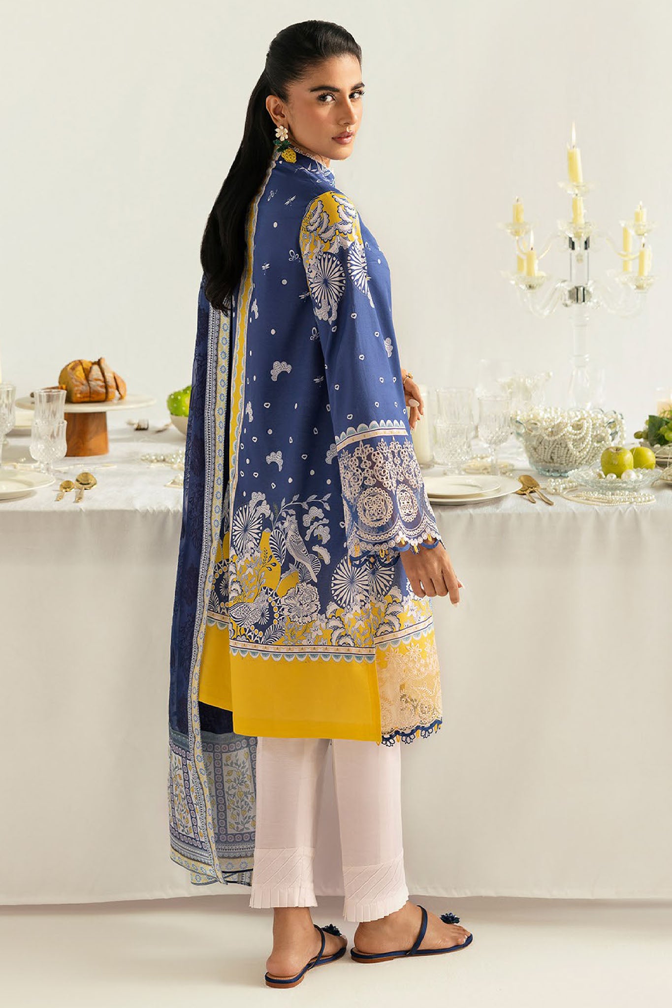 Qprints By Qalamkar Unstitched 3 Piece Printed Lawn Collection-PQ-02-A-Hina