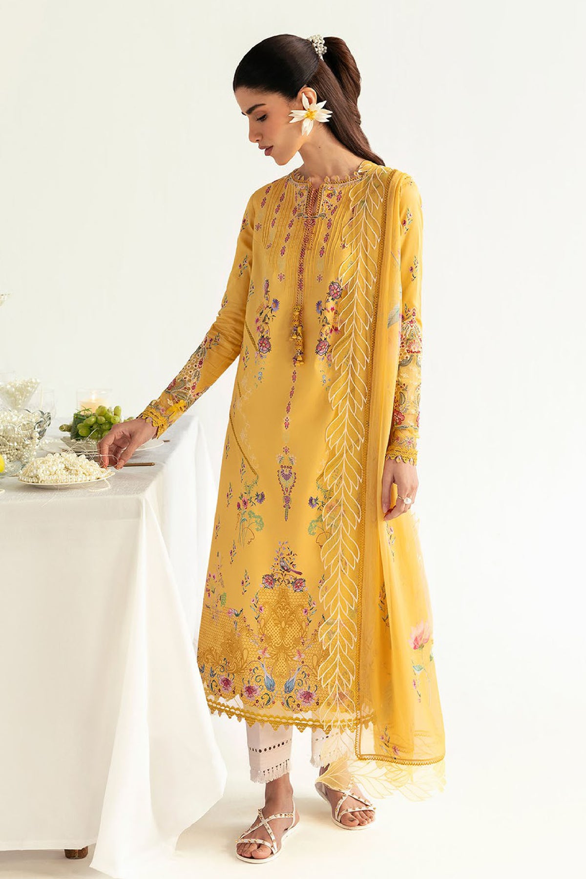 Qprints By Qalamkar Unstitched 3 Piece Printed Lawn Collection-PQ-03-B-Mehr