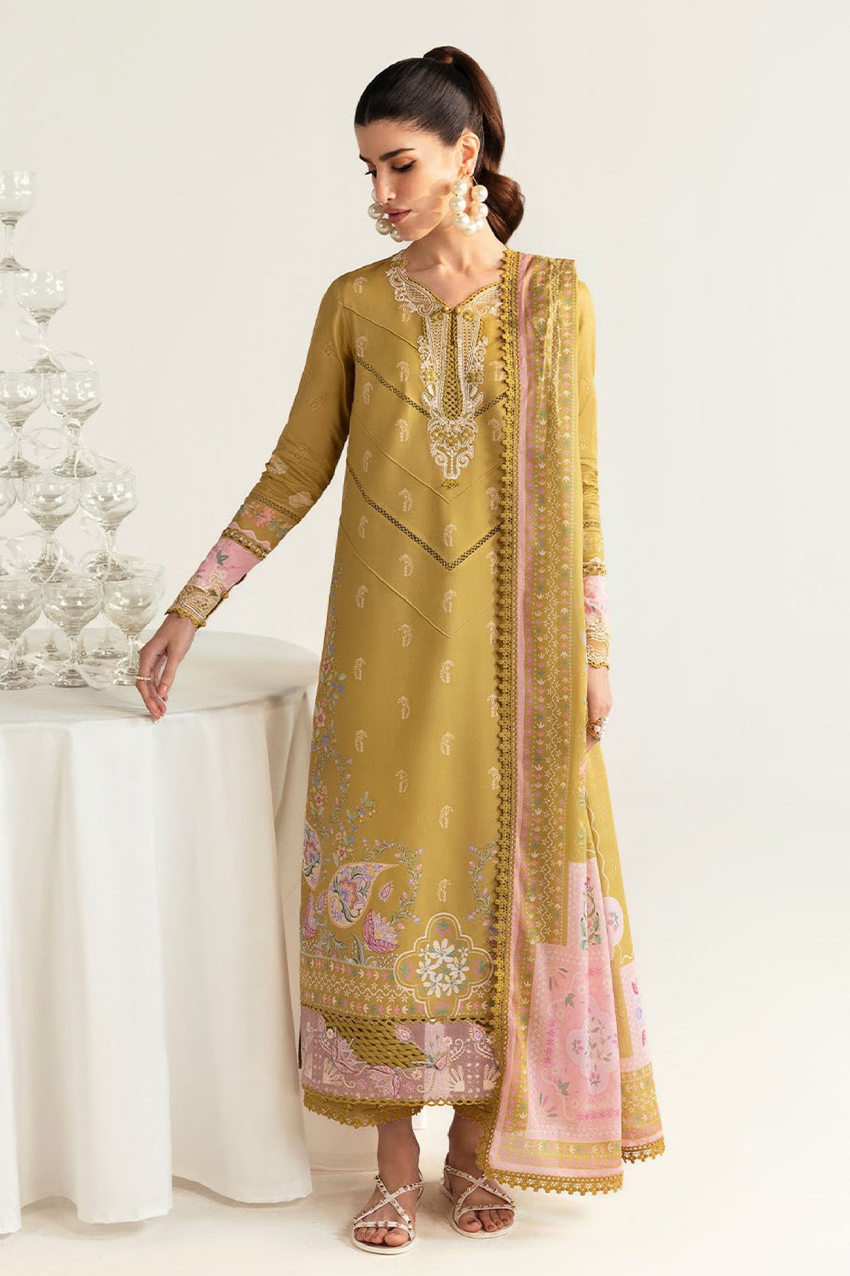 Qprints By Qalamkar Unstitched 3 Piece Printed Lawn Collection-PQ-05-A-Sian