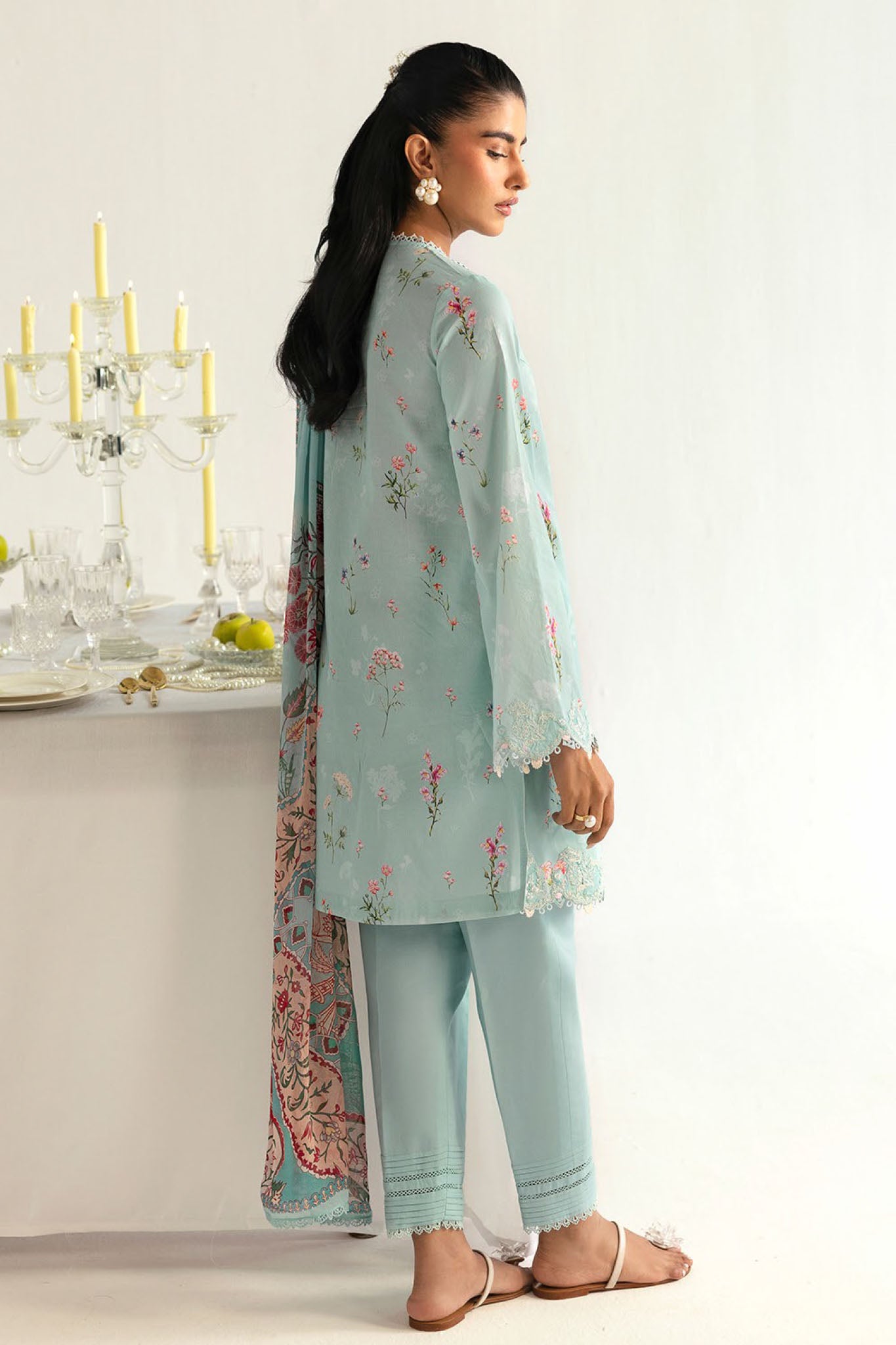 Qprints By Qalamkar Unstitched 3 Piece Printed Lawn Collection-PQ-08-B-Rena