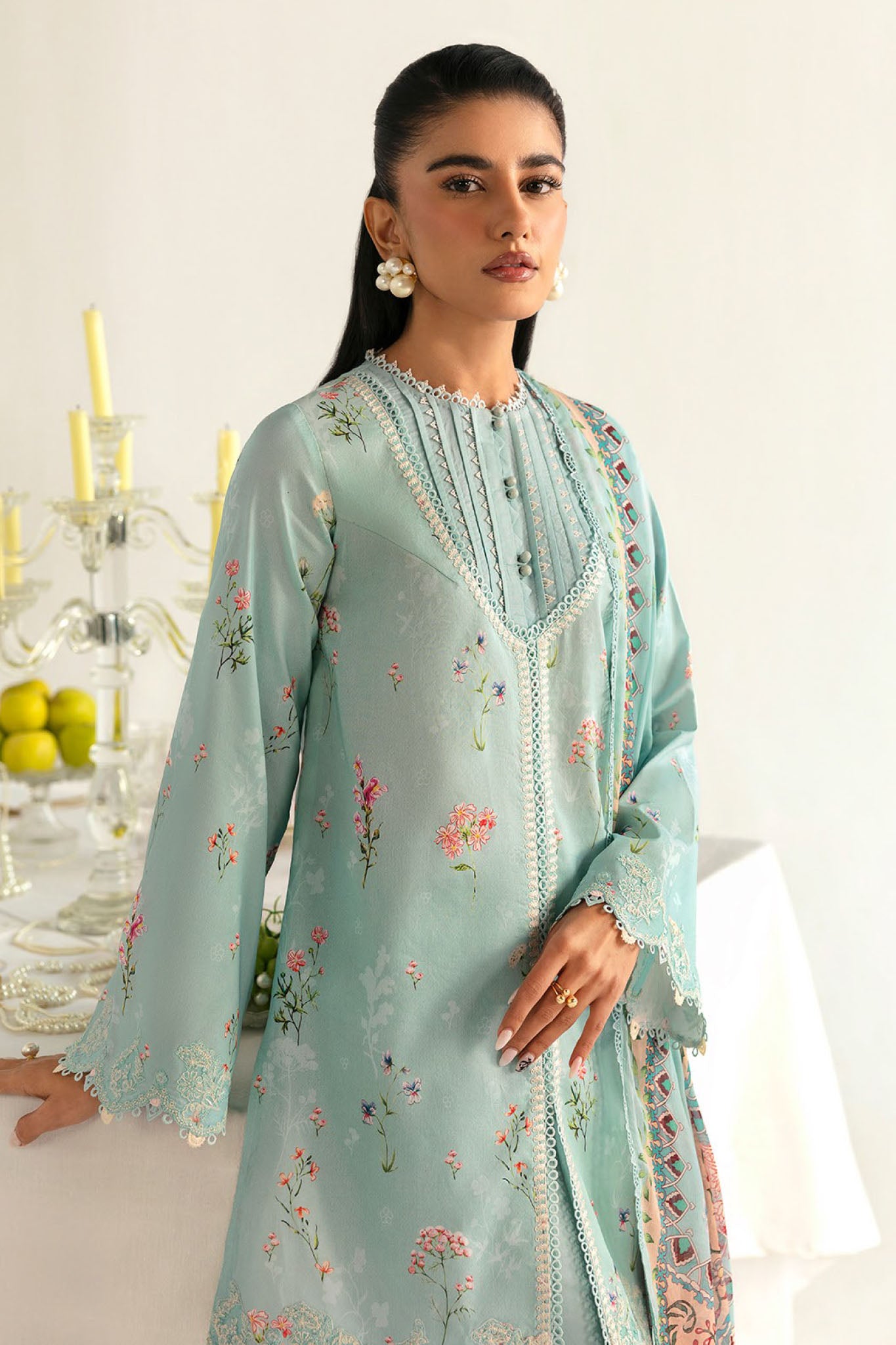 Qprints By Qalamkar Unstitched 3 Piece Printed Lawn Collection-PQ-08-B-Rena