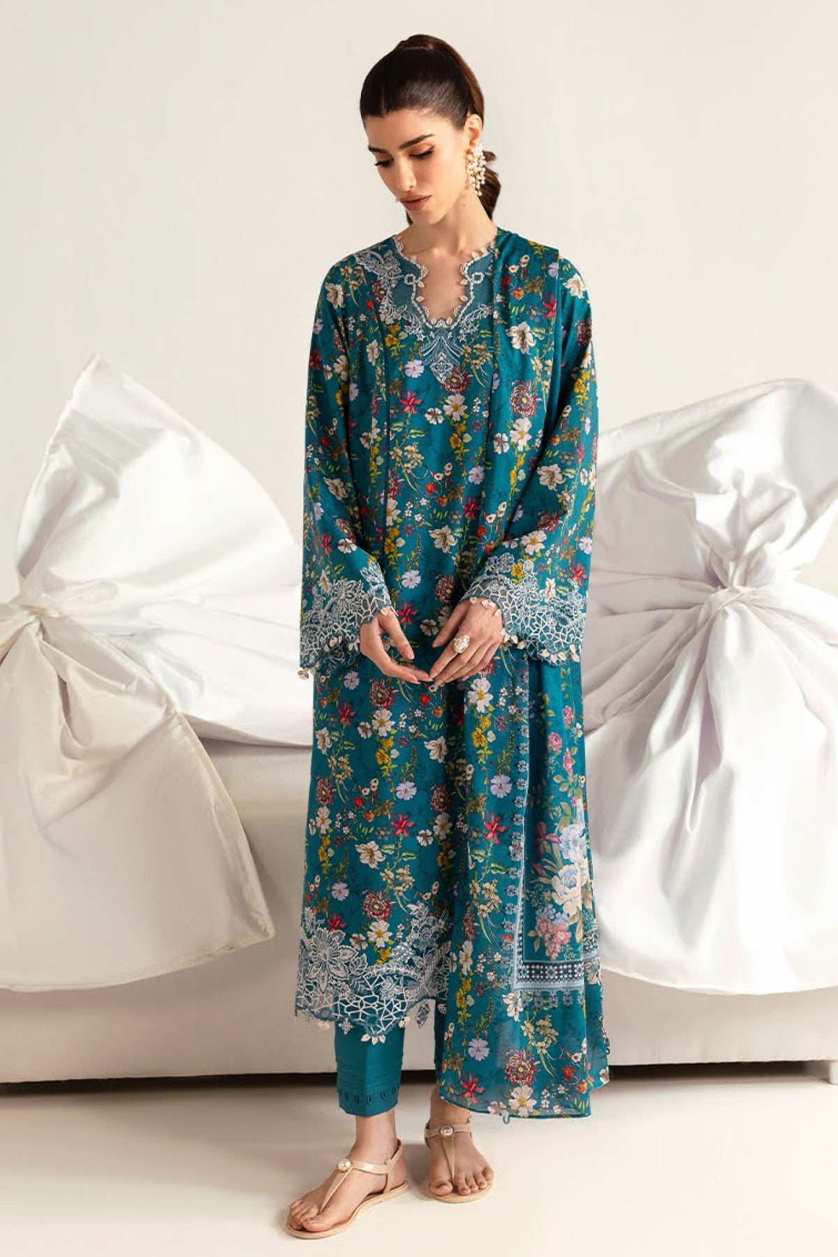 Qprints By Qalamkar Unstitched 3 Piece Printed Lawn Collection-PQ-10-A-Faha