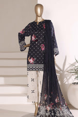 Sada Bahar Stitched 3 Piece Printed Lawn Vol-07 Suit-PR-1002-BLACK