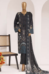 Sada Bahar Stitched 3 Piece Printed Lawn Vol-10 Suit-PR-1121-BLACK