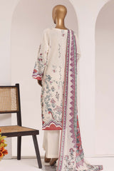Sada Bahar Stitched 3 Piece Printed Lawn Vol-10 Suit-PR-1125-CREAM
