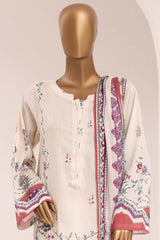 Sada Bahar Stitched 3 Piece Printed Lawn Vol-10 Suit-PR-1125-CREAM