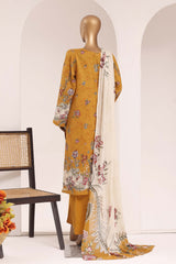 Sada Bahar Stitched 3 Piece Printed Lawn Vol-10 Suit-PR-1127-MUSTARD