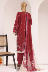 Sada Bahar Stitched 3 Piece Printed Lawn Vol-10 Suit-PR-1131-MAROON