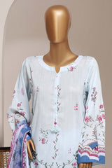 Sada Bahar Stitched 3 Piece Printed Lawn Vol-11 Suit-PR-1143-SKY