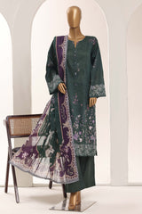 Sada Bahar Stitched 3 Piece Printed Lawn Vol-12 Suit-PR-1164-GREEN