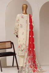 Sada Bahar Stitched 3 Piece Printed Lawn Vol-13 Suit-PR-1170-CREAM