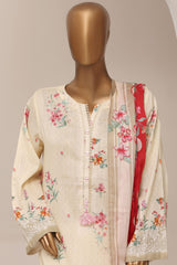 Sada Bahar Stitched 3 Piece Printed Lawn Vol-13 Suit-PR-1170-CREAM