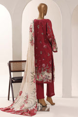 Sada Bahar Stitched 3 Piece Printed Lawn Vol-12 Suit-PR-1175-MAHROON