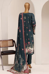 Sada Bahar Stitched 3 Piece Printed Lawn Vol-13 Suit-PR-1176-T.BLUE