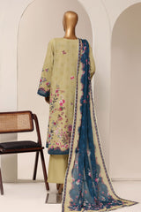 Sada Bahar Stitched 3 Piece Printed Lawn Vol-13 Suit-PR-1177-GREEN