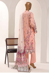 Sada Bahar Stitched 3 Piece Printed Lawn Vol-12 Suit-PR-1178-PEACH