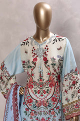 Sada Bahar Stitched 3 Piece Mid Summer Cotton Kaftan Suit-PR-1281-FEROZI