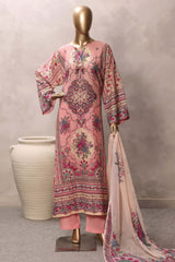 Sada Bahar Stitched 3 Piece Mid Summer Cotton Kaftan Suit-PR-1282-PINK