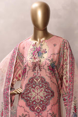 Sada Bahar Stitched 3 Piece Mid Summer Cotton Kaftan Suit-PR-1282-PINK