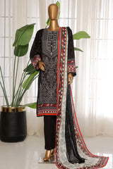 Sada Bahar Stitched 3 Piece Printed Lawn Vol-03 Collection'2025-PR-1299-Black