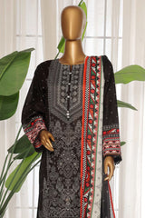 Sada Bahar Stitched 3 Piece Printed Lawn Vol-03 Collection'2025-PR-1299-Black