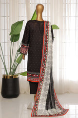 Sada Bahar Stitched 3 Piece Printed Lawn Vol-03 Collection'2025-PR-1299-Black