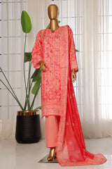 Sada Bahar Stitched 3 Piece Printed Lawn Vol-03 Collection'2025-PR-2762-Peach