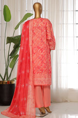 Sada Bahar Stitched 3 Piece Printed Lawn Vol-03 Collection'2025-PR-2762-Peach