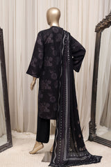 Sada Bahar Stitched 3 Piece Linen Prints Winter Vol-02 Suit-PR-3002-BLACK