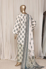 Sada Bahar Stitched 3 Piece Printed Khaddar Vol-04 Suit-PR-3122-CREAM
