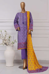 Sada Bahar Stitched 3 Piece Printed Lawn Vol-04 Collection'2025-PR-322-Purple
