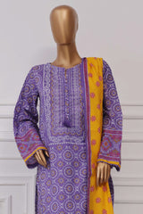 Sada Bahar Stitched 3 Piece Printed Lawn Vol-04 Collection'2025-PR-322-Purple