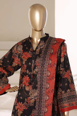 Sada Bahar Stitched 3 Piece Printed Lawn Vol-01 Suit-PR-4478 BLACK