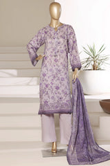 Sada Bahar Stitched 3 Piece Printed Lawn Vol-01 Suit-PR-4480 PURPLE