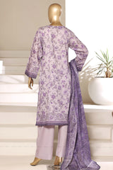 Sada Bahar Stitched 3 Piece Printed Lawn Vol-01 Suit-PR-4480 PURPLE