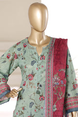 Sada Bahar Stitched 3 Piece Printed Lawn Vol-01 Suit-PR-4520 PISTA