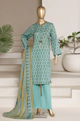 Sada Bahar Stitched 3 Piece Printed Lawn Vol-09 Suit-PR-91-PISTA
