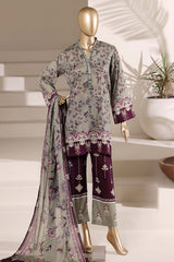 Sada Bahar Stitched 3 Piece Printed Lawn Vol-08 Suit-PR-993-GREEN