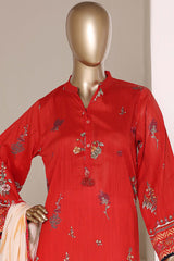 Sada Bahar Stitched 3 Piece Printed Lawn Vol-07 Suit-PR-996-RUST