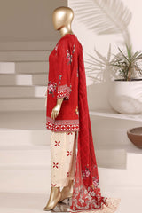 Sada Bahar Stitched 3 Piece Printed Lawn Vol-08 Suit-PR-998-RED