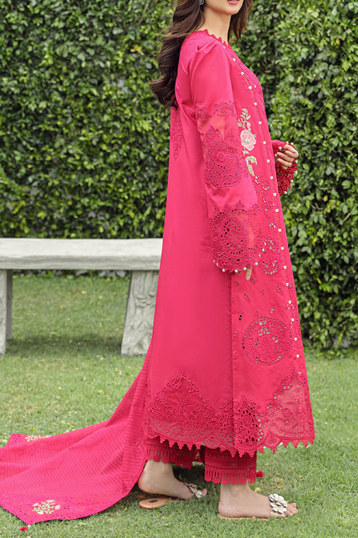 Qalamkar Unstitched 3 Piece Emb Festive Lawn Collection'2024-PS-06-Maliha