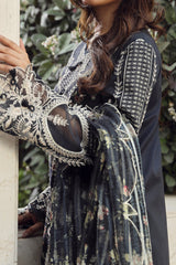 Qalamkar Unstitched 3 Piece Emb Festive Lawn Collection'2024-PS-07-Hamna