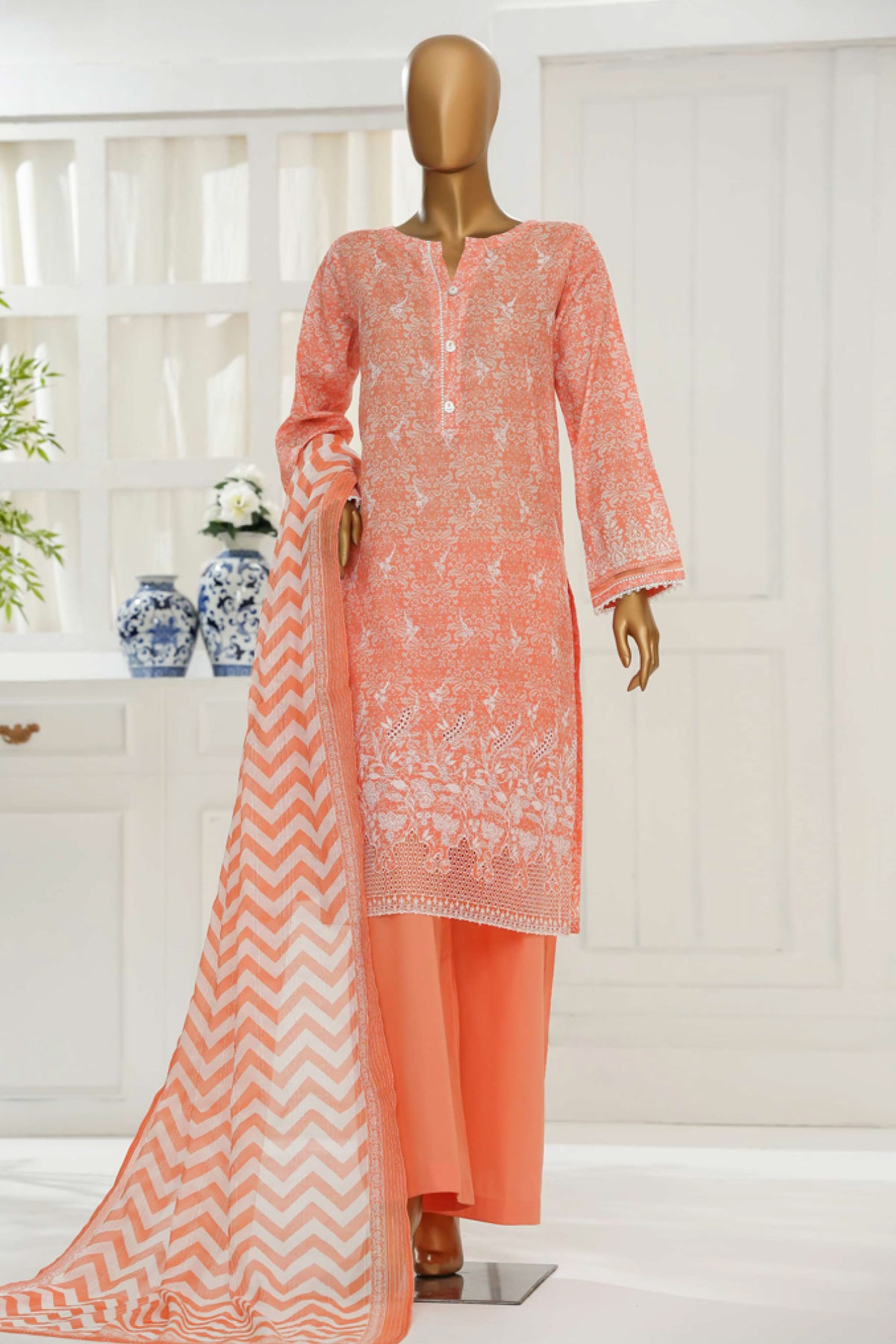Printkari By HZ Stitched 3 Piece Chikankari Vol-06 Collection'2025-PTR-3P-830