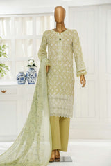 Printkari By HZ Stitched 3 Piece Chikankari Vol-06 Collection'2025-PTR-3P-836