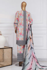 Art & Craft Prints By HZ Stitched 3 Piece Lawn Collection'2025-PWW-103