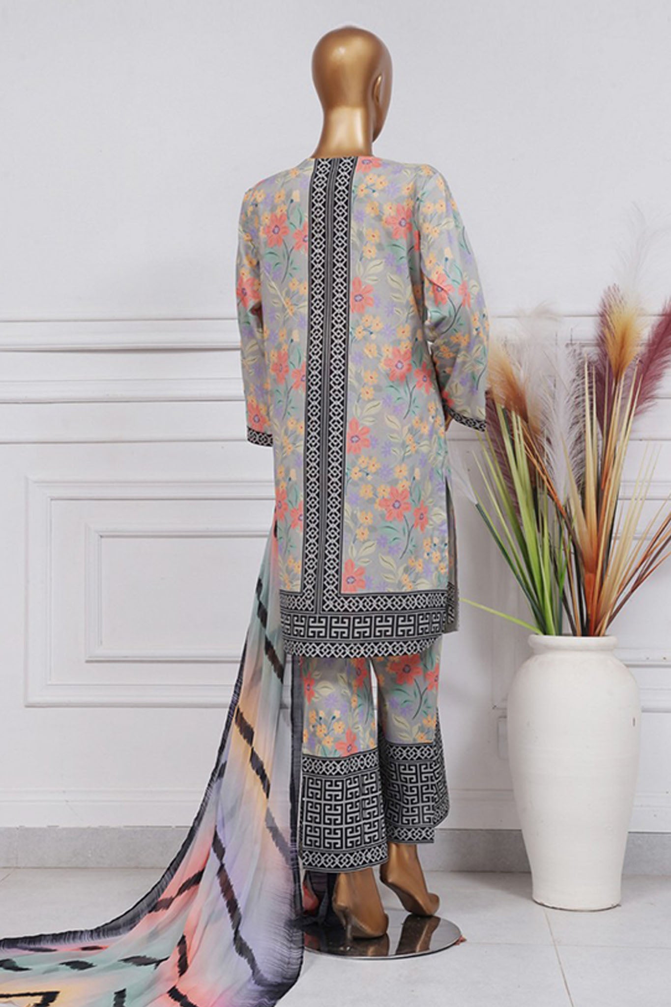 Art & Craft Prints By HZ Stitched 3 Piece Lawn Collection'2025-PWW-104