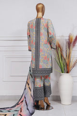Art & Craft Prints By HZ Stitched 3 Piece Lawn Collection'2025-PWW-104