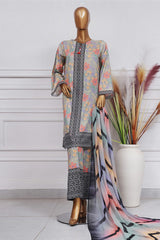 Art & Craft Prints By HZ Stitched 3 Piece Lawn Collection'2025-PWW-104